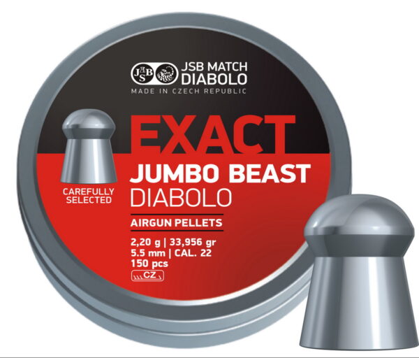 JSB エクサクト ジャンボビースト 5.5mm 33.95gr 150発入り