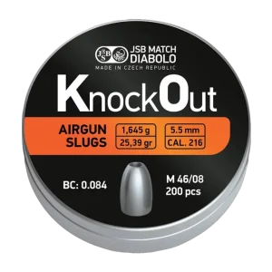 JSB ノックアウト エアスラッグ 5.5mm 25.39gr 200発入り