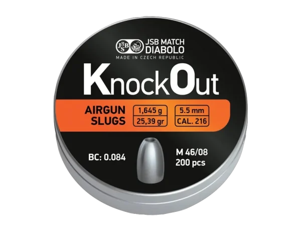 JSB ノックアウト エアスラッグ 5.5mm 25.39gr 200発入り